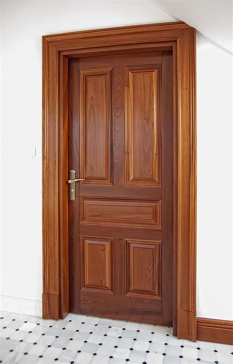 wooden door frame design for home